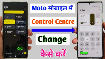 Motorola phone me control centre change kaise kare | how to change control centre in moto mobiles