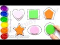 2D Shapes for Kids |Learn New Shapes |Shape Song | Rhymes Collection | Writing Along Dotted Lines,8