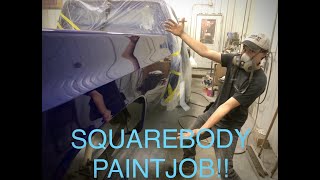 Painting A Clients 86' Squarebody Truck!  RyGuys Garage Ep. 5