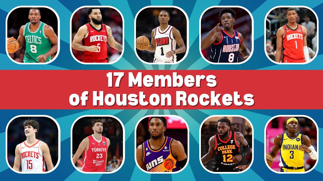 Nba Houston Rockets Roster 17 Members of Houston Rockets Team l 2025/2026 National Basketball ...