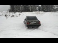 Дрифт зимой W124 (Drifting)