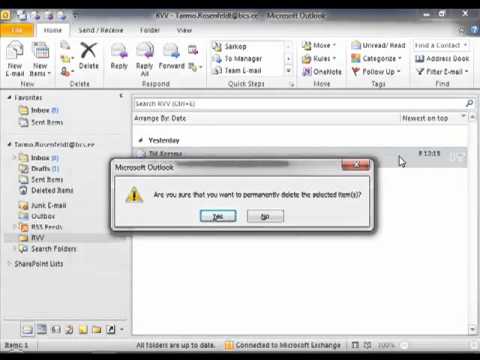 Video: Kuidas Outlookis kustutatud kausta taastada?