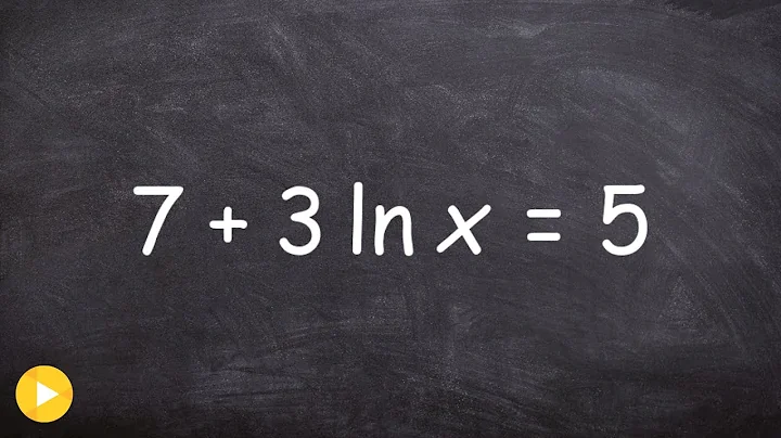 Solving a natural logarithmic equation