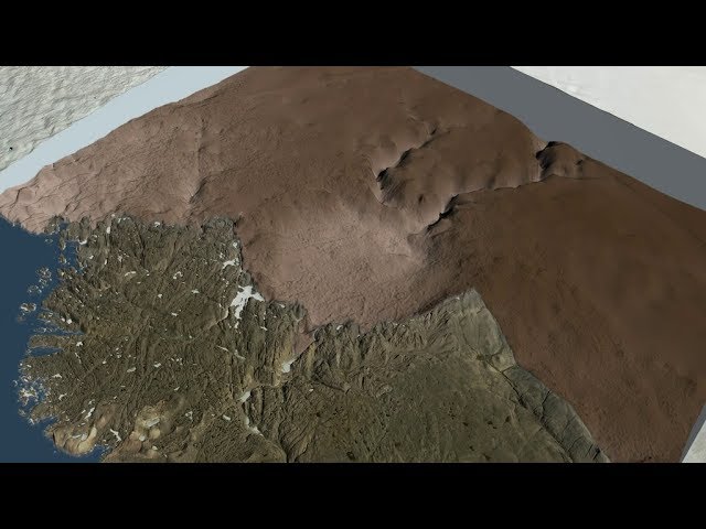 Под гренландским ледником обнаружен 31-километровый ударный кратер. Фото.
