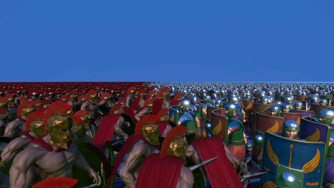 15.000 SPARTANS vs 15.000 ROMANS - Ultimate Epic Battle Simulator