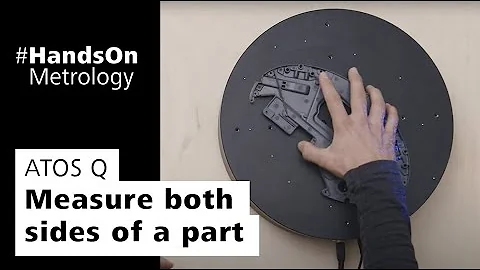 3D scanning with ATOS Q: How to measure top and bottom of a part