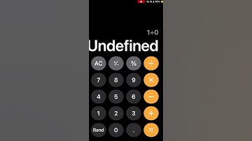 how to get undefined in calculator