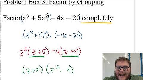 4.4 Factoring Polynomials Notes