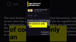 THIS Leaked Google Doc says Open Source AI Will Take Over