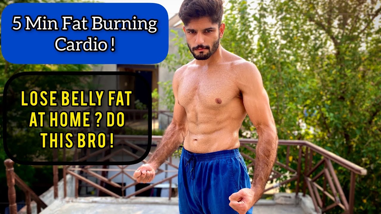 5 Minutes Fat Burning Cardio Workout At Home Lose Belly Fat In 5 Minutes 5 Min HIIT YouTube