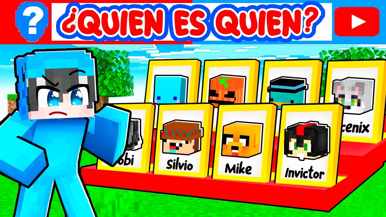 Adivina QUIÉN es el YouTuber en Minecraft!