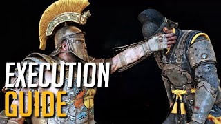 For Honor - Execution Guide (Basic Stuff, Cancellations, HP Regen and more) *98.0% Like/Dislike*