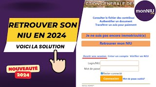 Comment retrouver son NIU (Numéro d’Identifiant Unique) en ligne