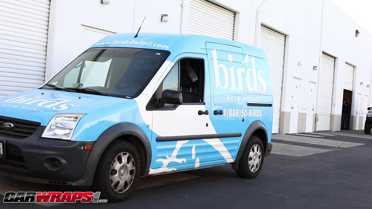 Birds Auto Detailing van gets Vinyl wrapped with new Design YouTube