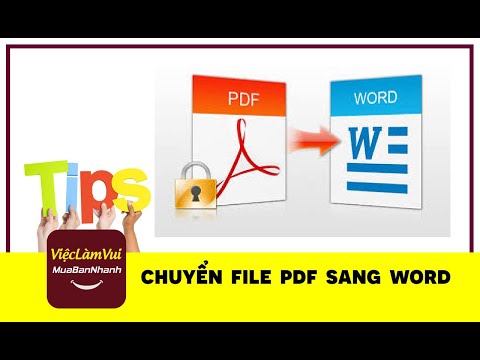 Cách chuyển file PDF sang Word - Thủ thuật ViecLamVui