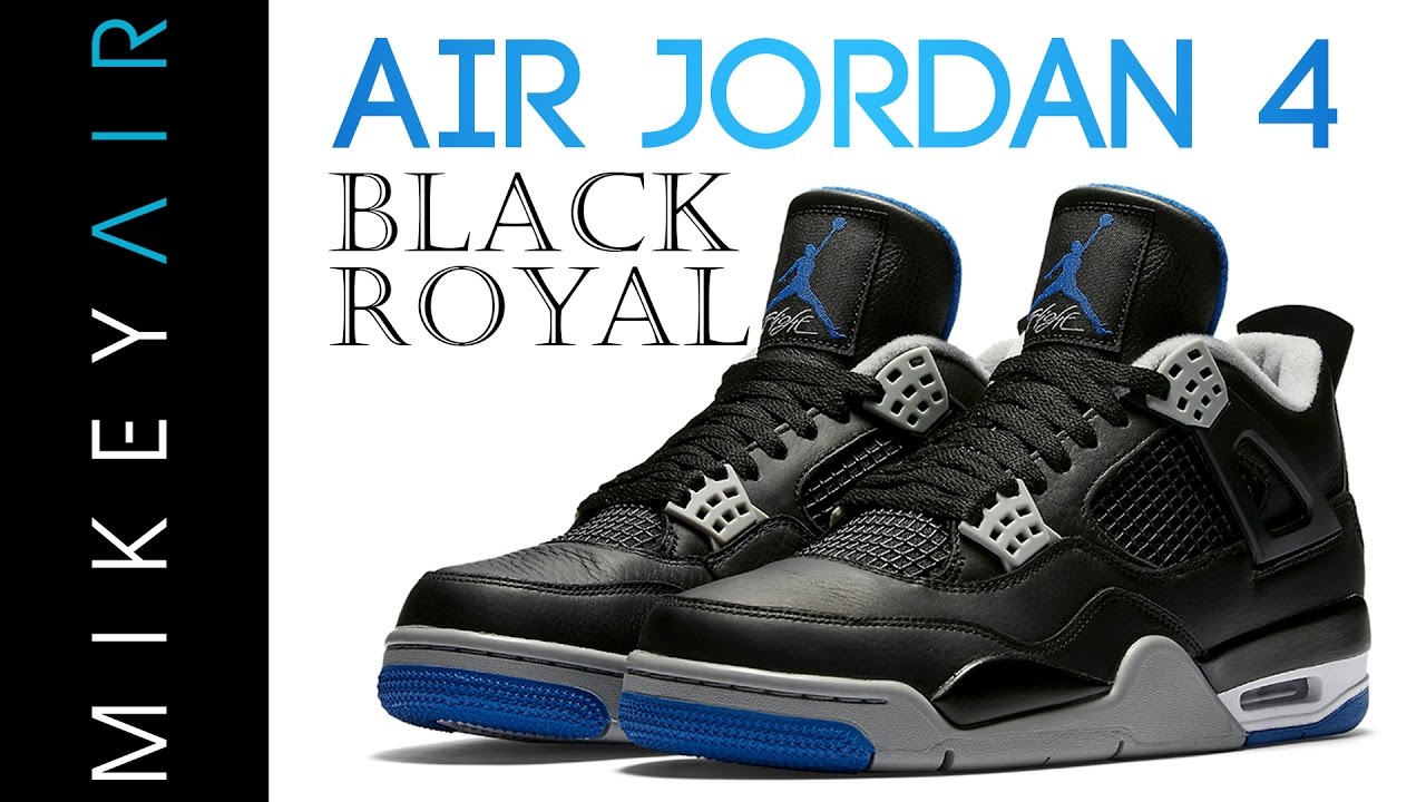 air jordan 4 black royal