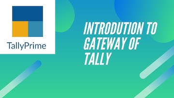 Introduction to Gateway of Tally Prime !