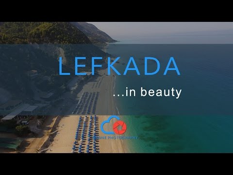 Drone above Lefkada and its beautiful beaches