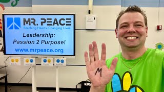 Mr. Peace Visits Longacre Elementary in Farmington, Michigan
