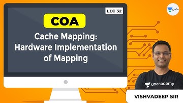 COA | Cache Mapping: Hardware Implementation of Mapping | Lec 32 | GATE CSE Exam