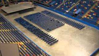 Crown Coliseum Time-Lapse Football Turnaround