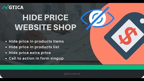 Product Hide Price shop Website