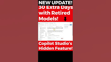 Copilot Studio Update Don’t Lose Your AI Model! Keep It for 30 Days! #shorts