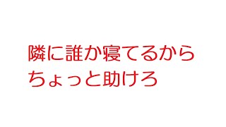 【2ch】隣に誰か寝てるからちょっと助けろ