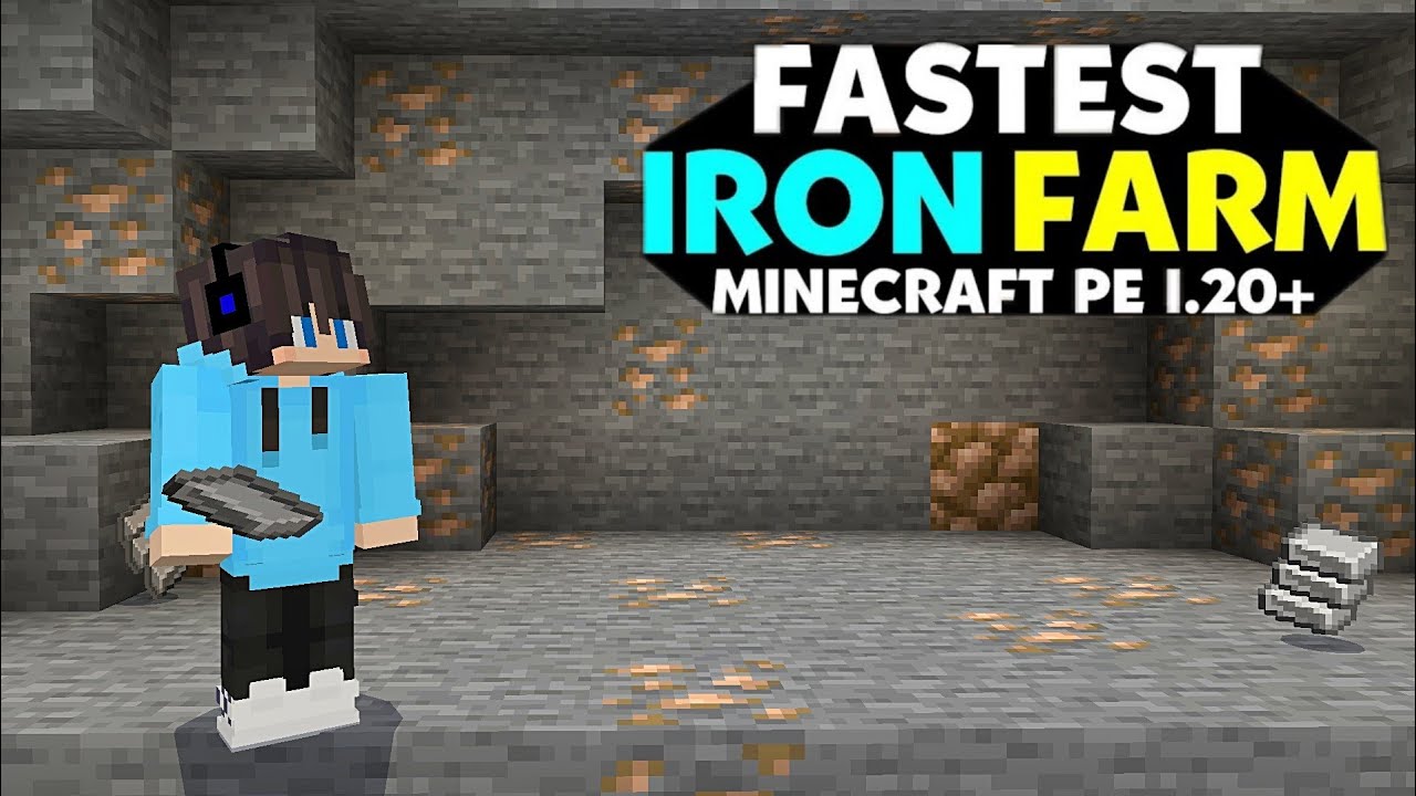 Stater IRON FARM For Minecraft 1.20 Pocket Edition 🤩 How To Make Iron