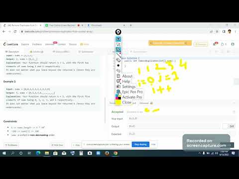 Remove Duplicates from Sorted Array Leetcode :26