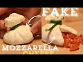 Fake stuffed mozzarellatomato surprise