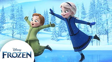 Anna & Elsa's Winter Wonderland | Build a Snowman, Ice Skate & More | Frozen