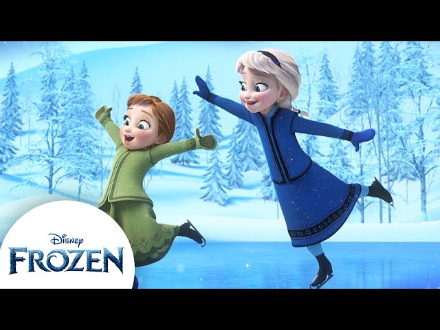 Anna u0026 Elsa's Winter Wonderland | Build a Snowman, Ice Skate u0026 More | Frozen class=