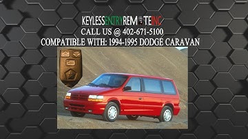 How To Replace Dodge Caravan Key Fob Battery 1994 1995