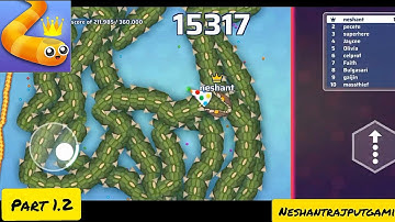 Snake.io game gameplay walkthrough part 1.2 #snake.io #neshantrajput1 