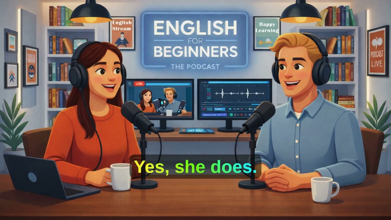 Learn How to Use “Do, Does & Did” in English | Easy Real English | Podcast for Beginners