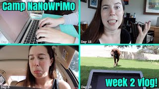 12-HOUR WRITE-A-THONS, FAILS, & MILESTONES // camp nanowrimo week 2 vlog