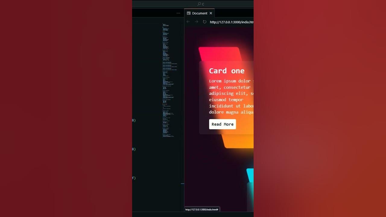 GLOWING GRADIENT GLASSMORPHISM CARDCSS3 glowing gradient glassmorphism ...