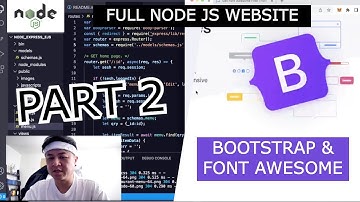Full Node JS CRUD Website PART 2 - Search Form, Bootstrap and FontAwesome