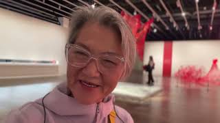 Whisper in Asian Art Museum - Chiharu Shiota - tourist San Francisco, unintentional ASMR