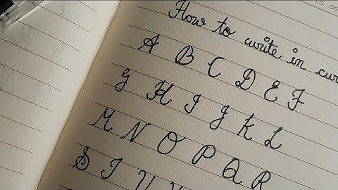 Cursive handwriting |capital letter in cursive |Letter writing