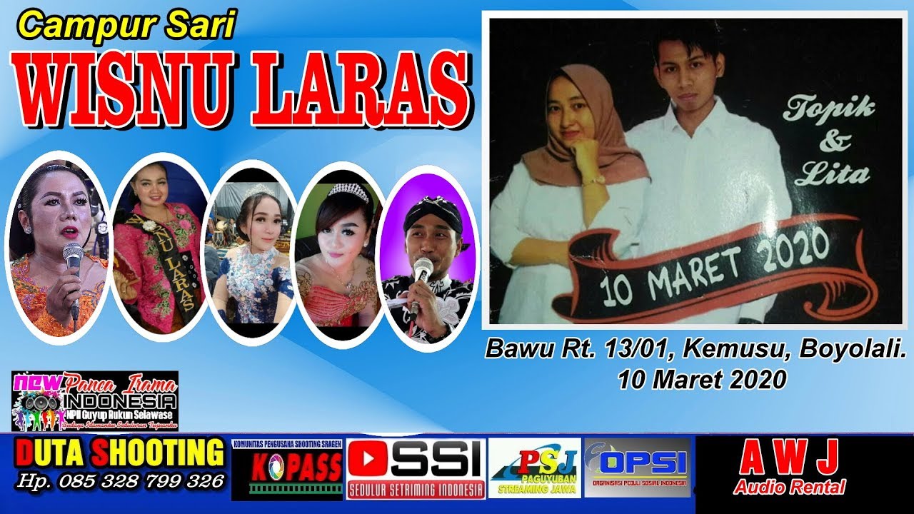 🔴live Campur Sari WISNU LARAS/DUTA HD MONDOKAN/AWJ Audio/Bawu 10 Maret 2020