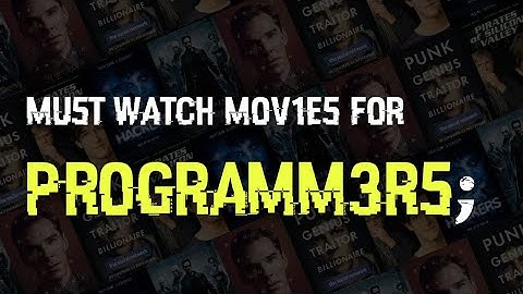 Five must watch movies for Programmers!
