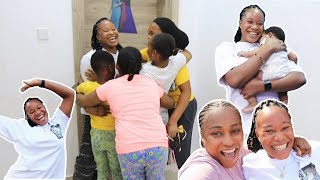 My former HELP paid us a SURPRISE VISIT! | The kids' REACTION was everything!