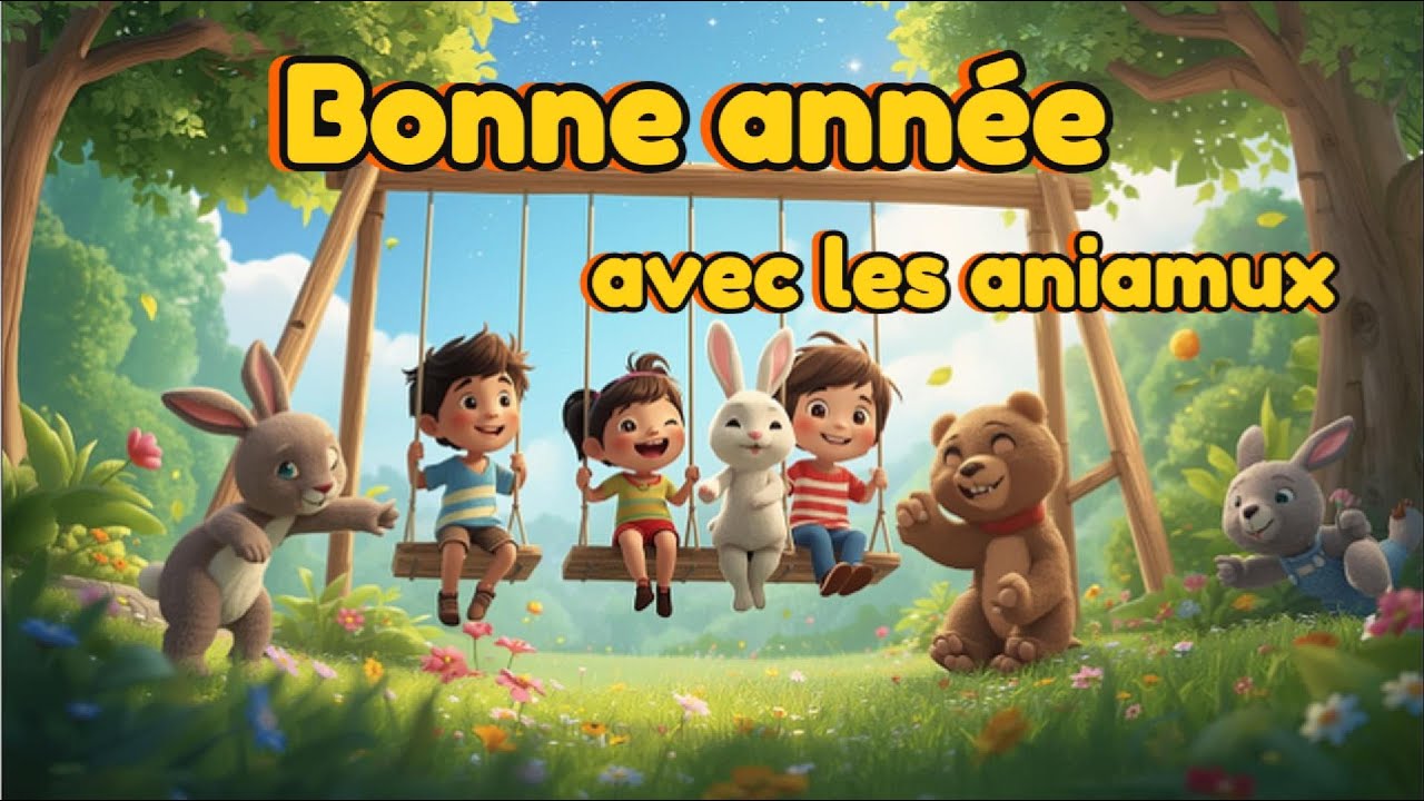 Bonne année les amis 🎉🐻🐰🦁🐴 | Comptine éducative avec les animaux