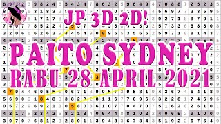 Prediksi Paito Sydney Rabu 28 April 2021 Pola Paito Sdy Jitu Youtube
