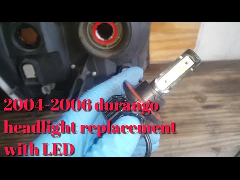 How change replace headlight in a 2004-2006 dodge durango LED lights