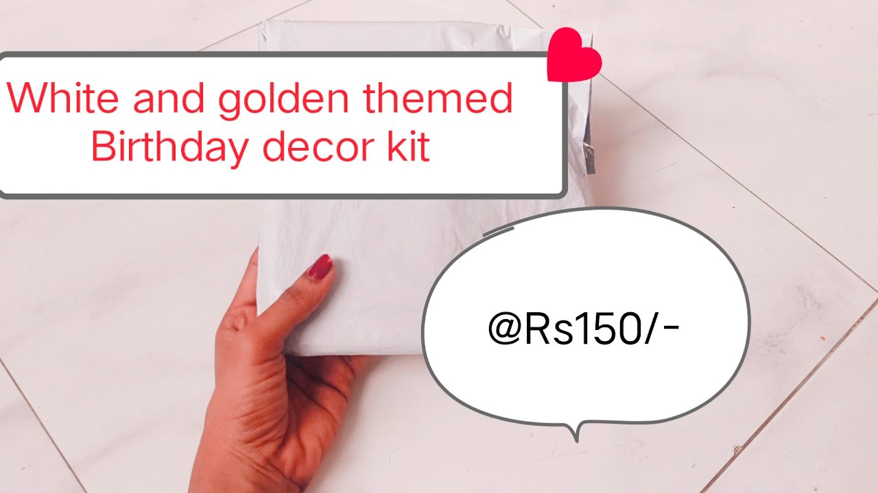 Meesho birthday decoration kit Rs150/ //Meesho decor haul // Birthday decor ideas at home