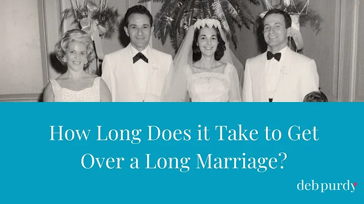 How long does it take to get over a long marriage?