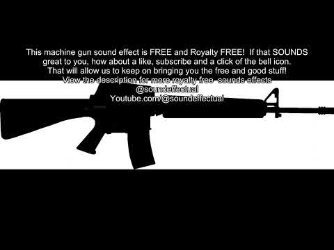 Heavy Machine Gun 50 Caliber Single Shot Sound Effect No Copyright Royalty Free Free